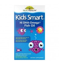 Омега 3 для дітей Real Health Kids Smart Hi DHA-Omega 3 Fish Oil 30 Chewable Burstlets